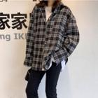 Long-sleeved Plaid Shirt As Shown In Figure - One Size