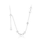 925 Sterling Silver Simple Star Necklace Silver - One Size