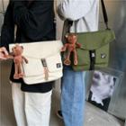 Snap Buckle Flap Crossbody Bag / Bag Charm
