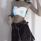 Crinkled Tube Top / Waist Chain