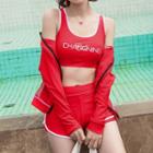 Set: Long-sleeve Swim Top + Tankini