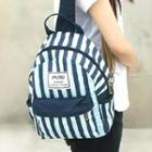 Canvas Striped Backpack