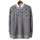 Snow-flake Patterned Sweater