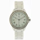 Aluminium-effect Bracelet Wrist Watch White - One Size