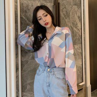 Print Shirt / Straight-fit Jeans