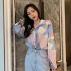 Print Shirt / Straight-fit Jeans