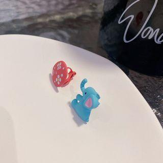 Elephant Asymmetrical Alloy Earring