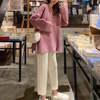 Knit Crop Harem Pants / Sweater