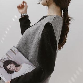 Open-front Long Napped Vest