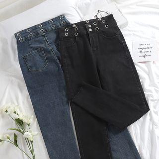 Grommet Skinny Jeans