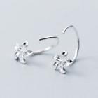 925 Sterling Silver Flower Earring 1 Pair - S925 Sterling Silver - One Size