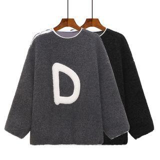 D Patch Fleece Sweatshirt