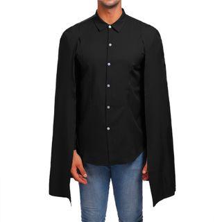Mock Two-piece Cape Shirt