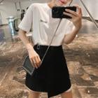Short-sleeve T-shirt Dress / Mini Skirt