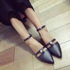 Ankle Strap Pointed Flats