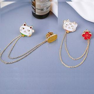 Cat Chained Brooch
