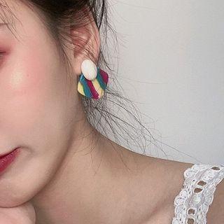 Dangle Acrylic Earring 1 Pair - S925 Silver - One Size