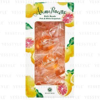 House Of Rose - Aroma Rucette Bath Beads Pink & White Grapefruit 10 Pcs 10 Pcs