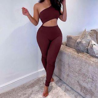 Asymmetrical Cutout Jumpsuit