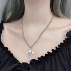 Stainless Steel Cross Pendant Necklace Silver - 45 + 5cm