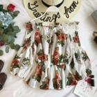 Long-sleeve Off Shoulder Peplum Top