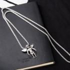 Stainless Steel Cupid Pendant Necklace As Shown In Figure - One Size