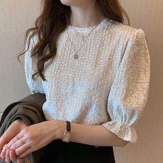 Velvet Short-sleeve Top