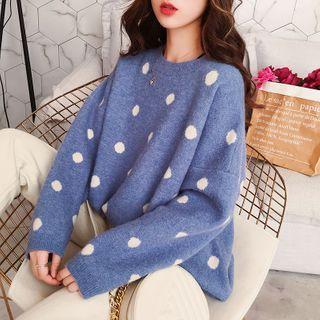 Dot Print Sweater