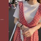 Pastel Short-sleeve Lightweight Knit Top