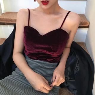 Sleeveless Velvet Top