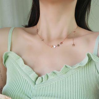 Star Necklace Rose Gold - One Size