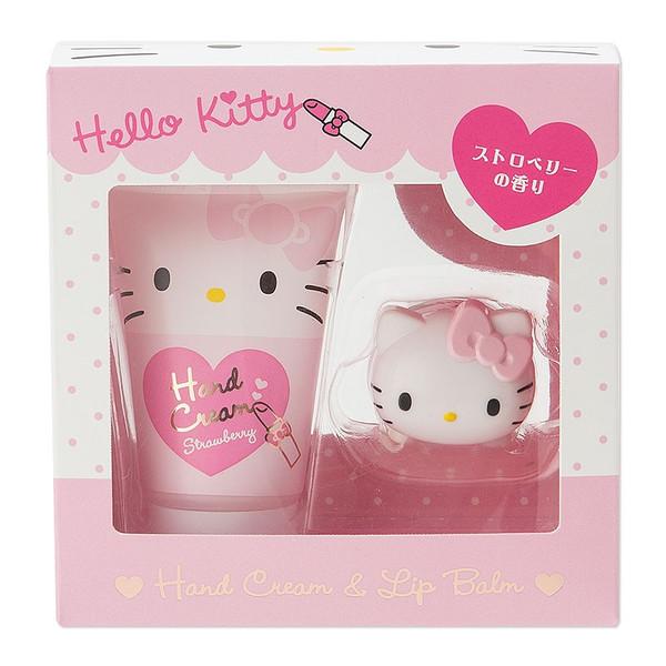 Sanrio - Hello Kitty Hand Cream & Lip Balm Set 2 Pcs