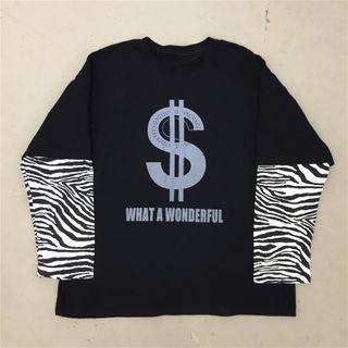 Couple Matching Long-sleeve Mock Two-piece T-shirt