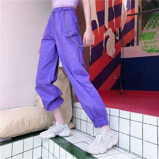 Chained Accent Harem Pants