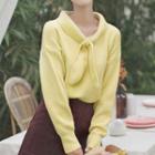 Bow Sweater Yellow - One Size
