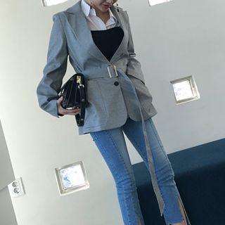 Tie Waist Blazer