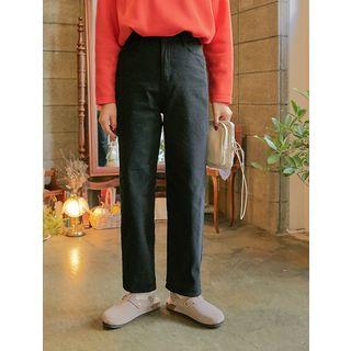 Plus Size Straight-cut Chino Pants