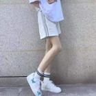 Wide-leg Casual Sweat Shorts