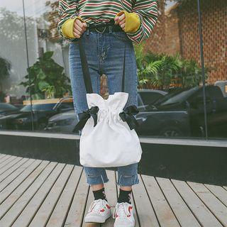 Canvas Drawstring Bucket Cross Bag