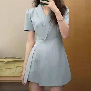 Set: Mini A-line Blazer Dress + Shorts