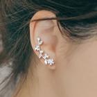Alloy Rhinestone Branches Earring Stud Earring - Silver - One Size