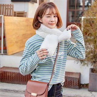 Letter Print Stripe T-shirt