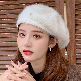 Rhinestone Beret Hat