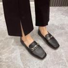 Rhinestone Chained Loafers