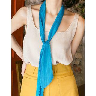 Satin Pleated Scarf