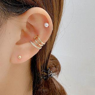 Geometric Sterling Silver Earring E2696 - 1 Pair - One Size
