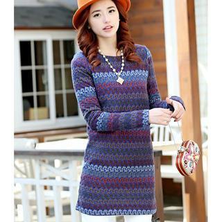 Pattern Knit Dress