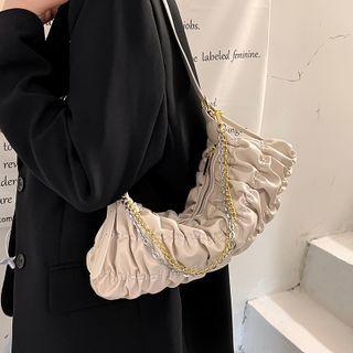 Chain Runched Shoulder Bag