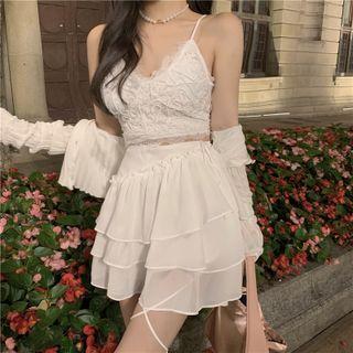 Lace Camisole Top / A-line Skirt