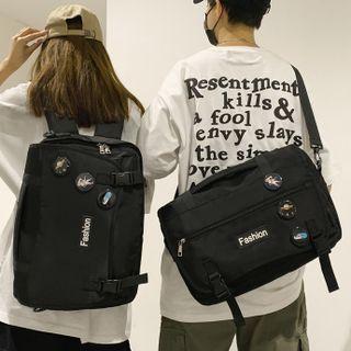 Lettering Backpack / Crossbody Bag